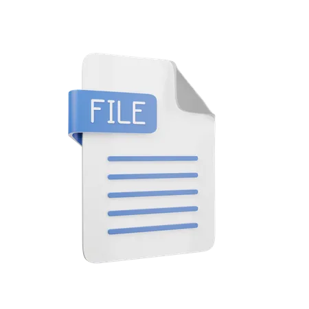 File  3D Icon