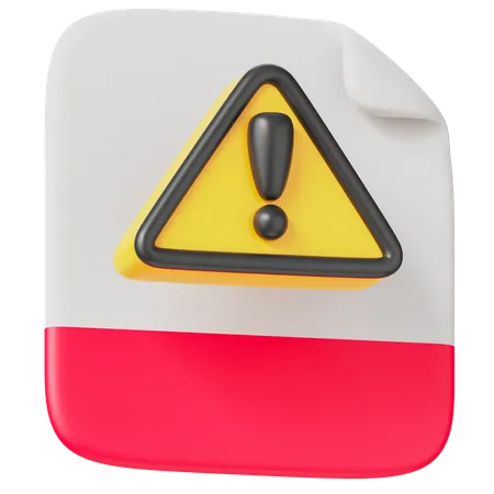 Alert Warning 3 D Illustration 3D Icon