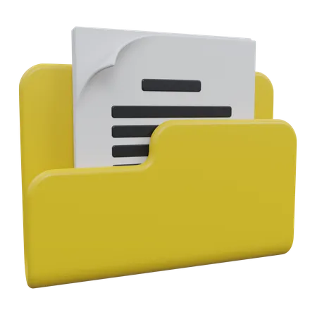 File And Folder 3D Icon