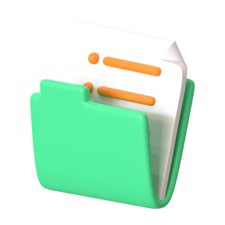 File And Folders  3D Icon