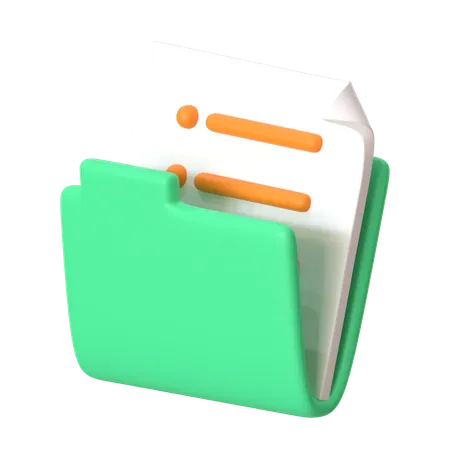 File And Folders  3D Icon