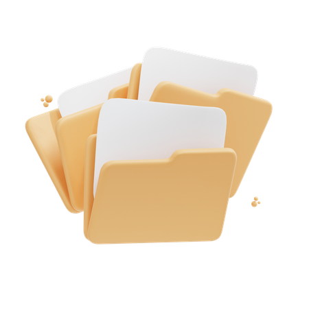 File And Folders  3D Icon