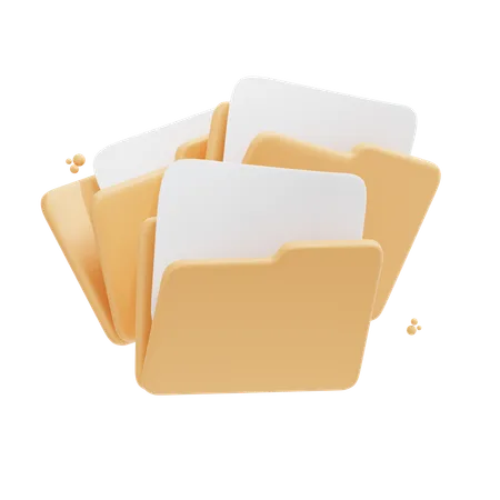 File And Folders  3D Icon