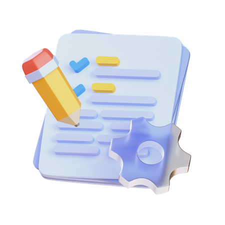 File and Task  3D Icon