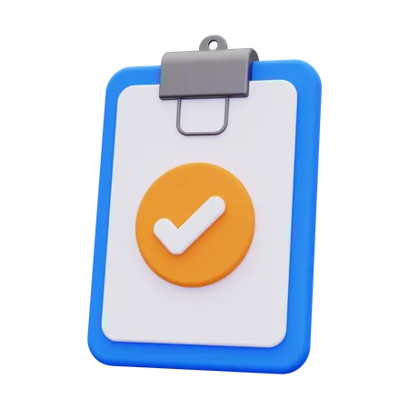 File Approve  3D Icon