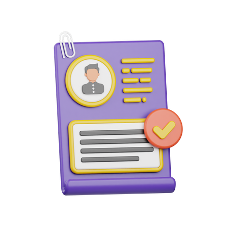 File Approved  3D Icon