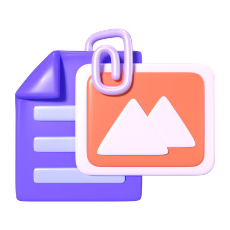 File Attach  3D Icon