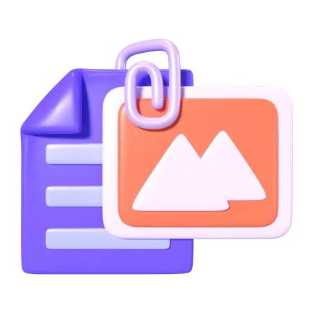 File Attach  3D Icon