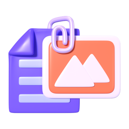 File Attach  3D Icon