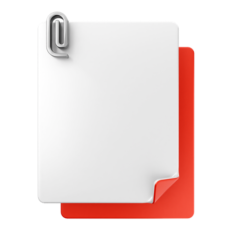 File Attachment  3D Icon