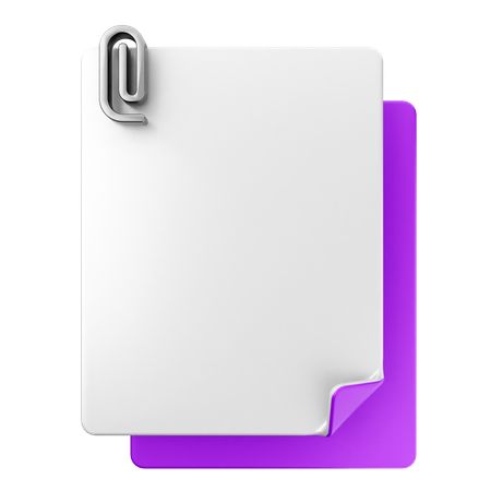 File Attachment  3D Icon