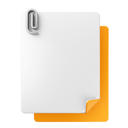 File Attachment  3D Icon