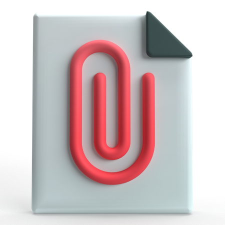 File Attachment  3D Icon