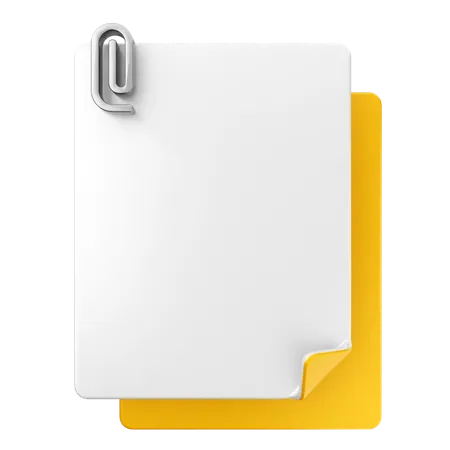 File Attachment  3D Icon