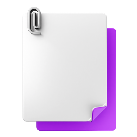 File Attachment  3D Icon