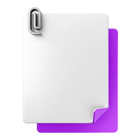 File Attachment  3D Icon