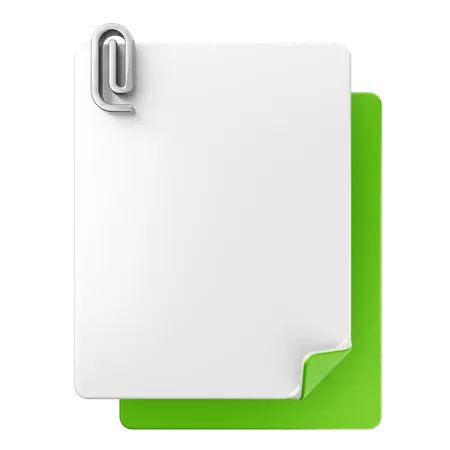 File Attachment  3D Icon