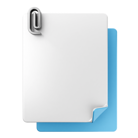 File Attachment  3D Icon