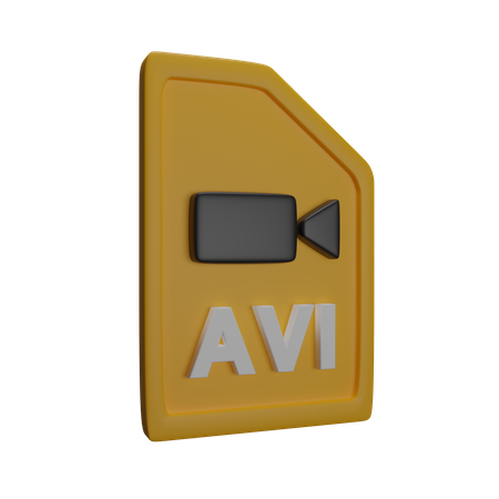 File Avi 3D Icon