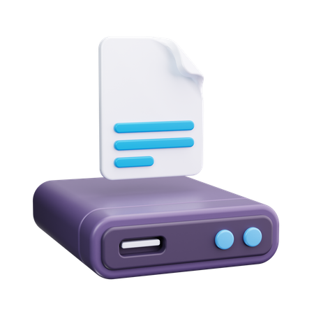 File Backup  3D Icon