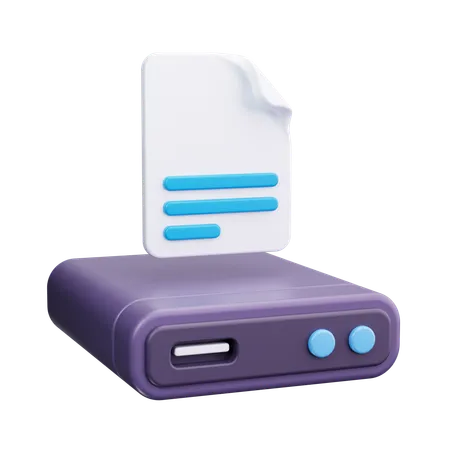 File Backup  3D Icon