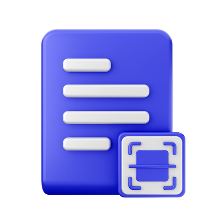 File Barcode Scan  3D Icon