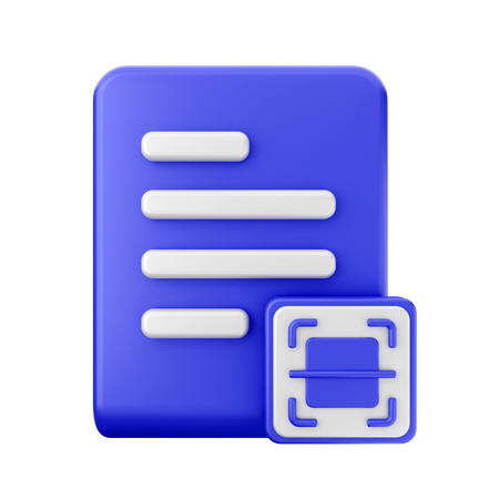 File Barcode Scan 3D Icon