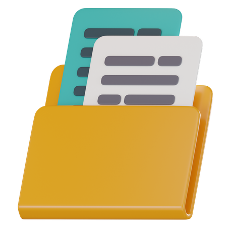 File Binder  3D Icon