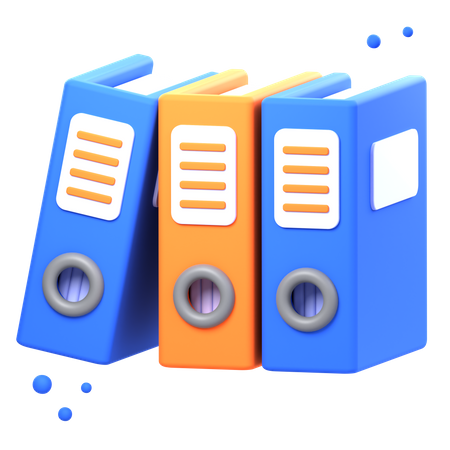 File Binders  3D Icon