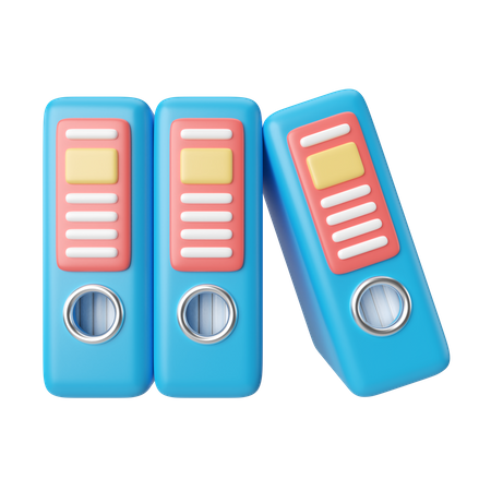 FIle Binders 3D Icon