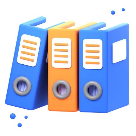 File Binders  3D Icon