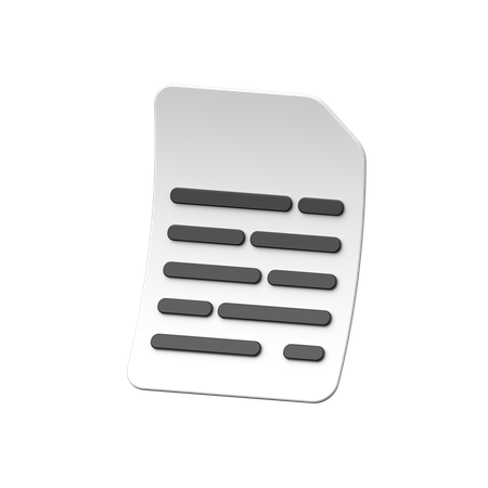 File Blank  3D Icon