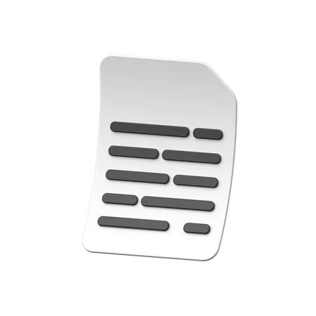 File Blank  3D Icon