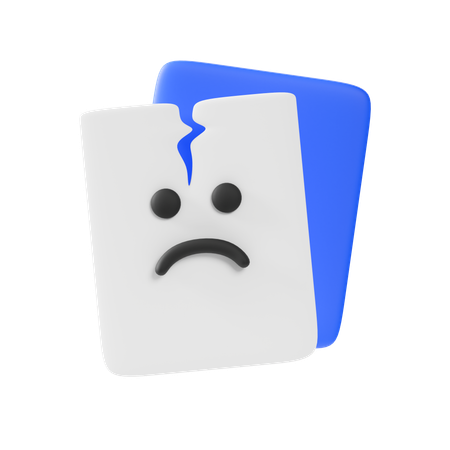 File broken  3D Icon