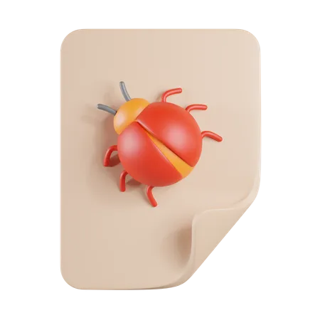 File Bug  3D Icon