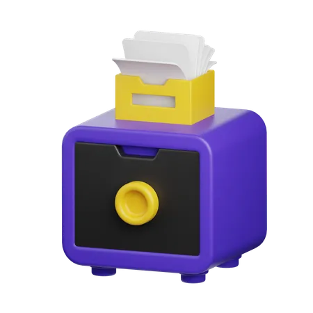 File Cabinet  3D Icon