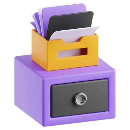 File Cabinet  3D Icon