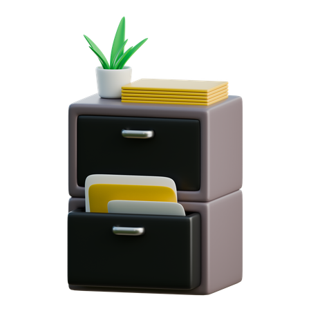 File Cabinet  3D Icon