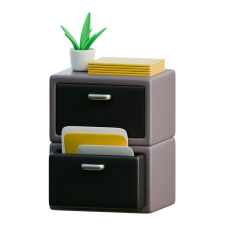 File Cabinet  3D Icon