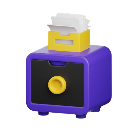 File Cabinet  3D Icon