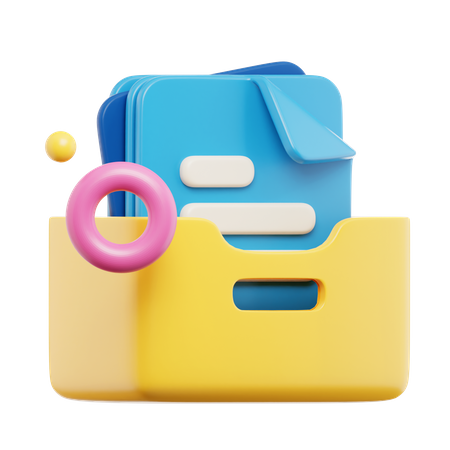 File Cabinet  3D Icon