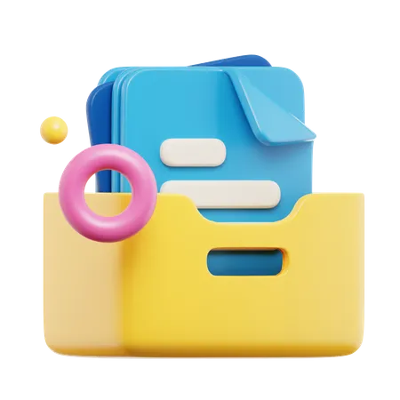 File Cabinet  3D Icon