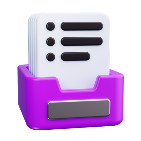 File Cabinet  3D Icon