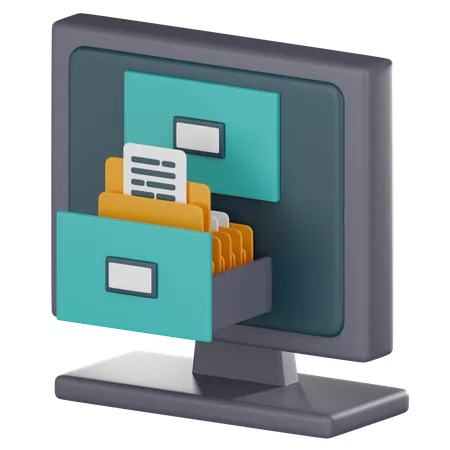 File Cabinet  3D Icon