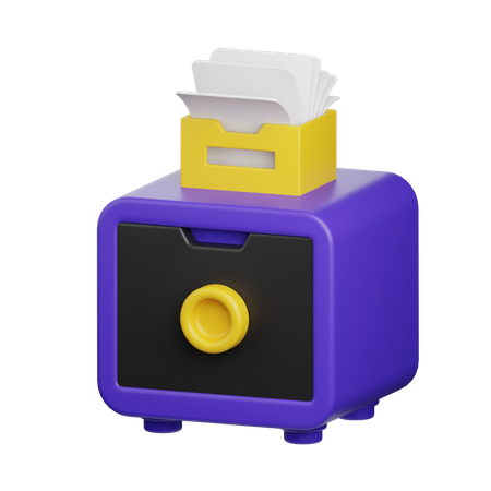 File Cabinet  3D Icon