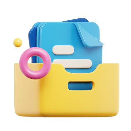 File Cabinet  3D Icon