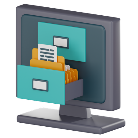 File Cabinet  3D Icon