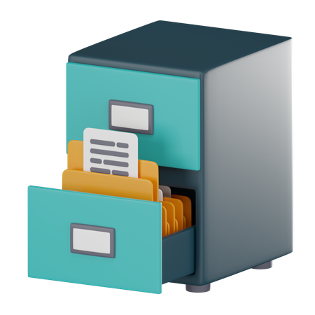 File Cabinet 3D Icon