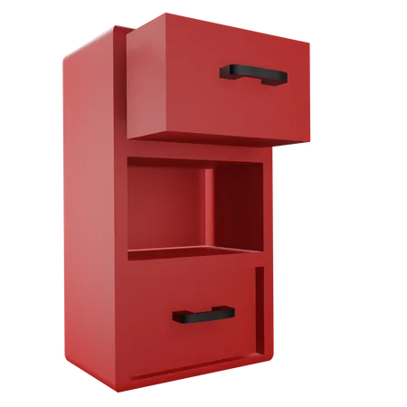 File Cabinet 3D Icon