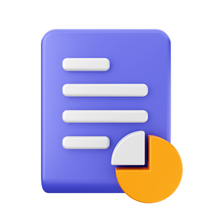 File Chart  3D Icon